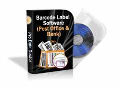 Post Office and Bank Barcode Label Software
