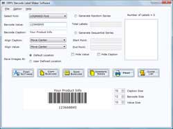 Barcode Label Sequential Series