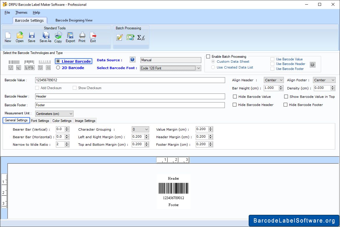 barcode label generator