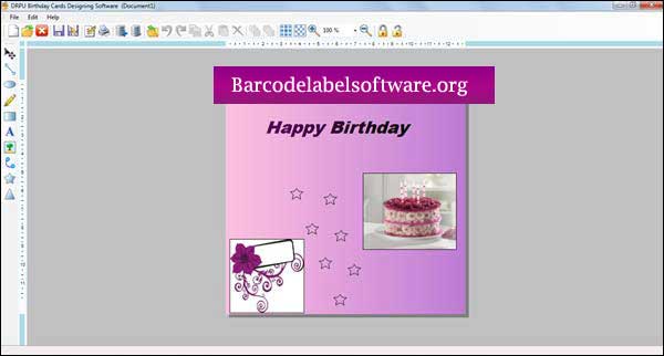Screenshot of Birthday Cards Software