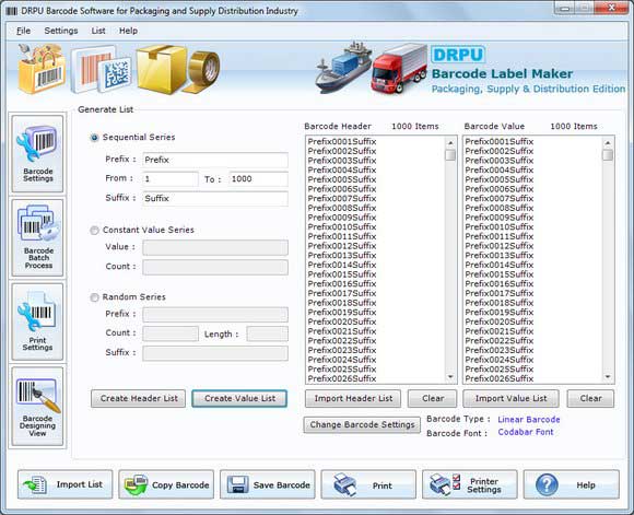 Screenshot of Barcode for Supply Distribution Industry 7.3.0.1