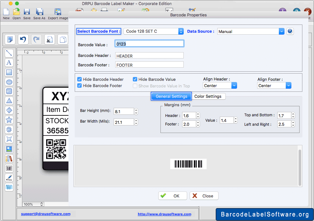 Barcode Properties